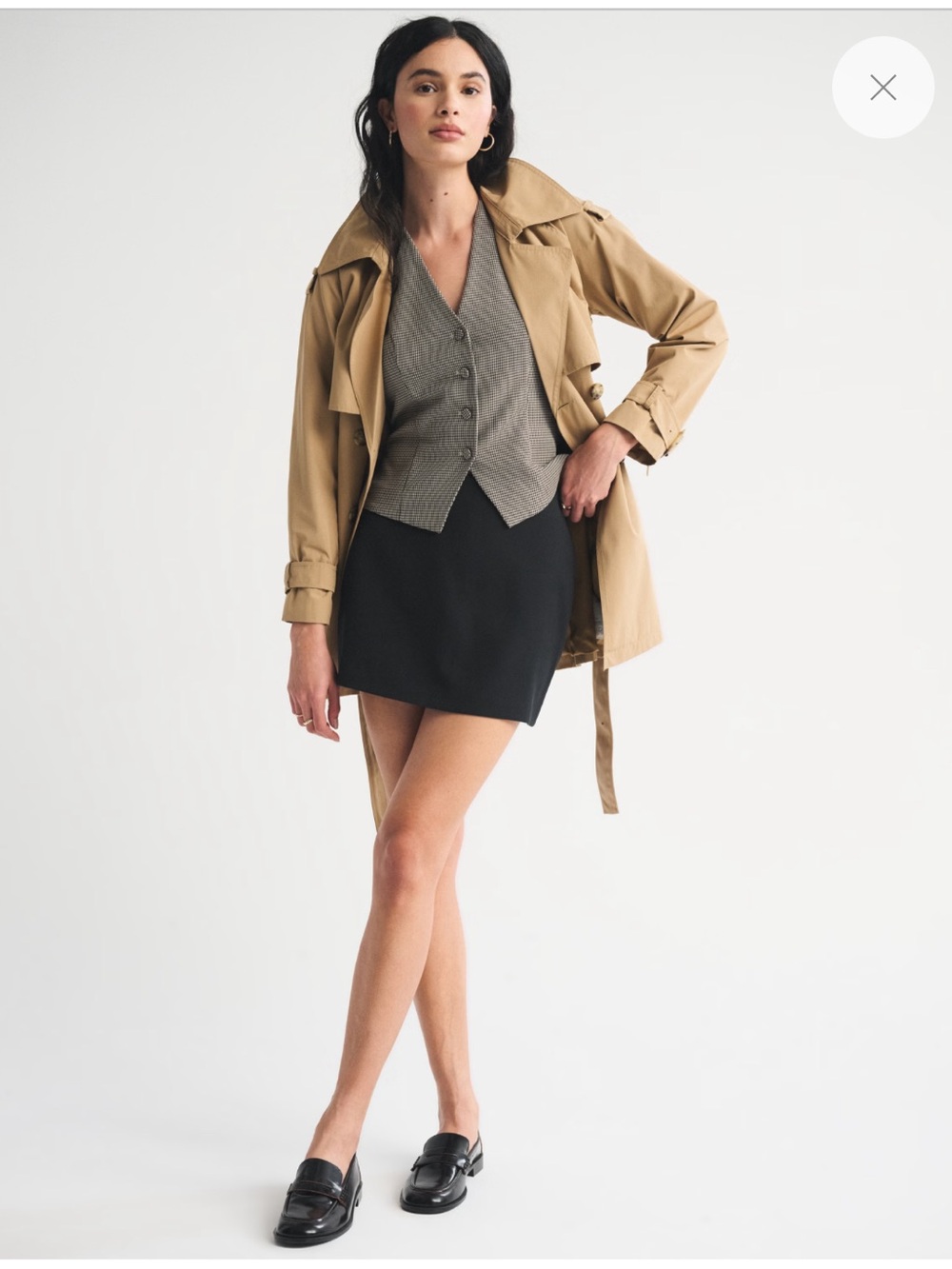 Abercrombie & Fitch Scarlett Mini Skort Ultra High Rise